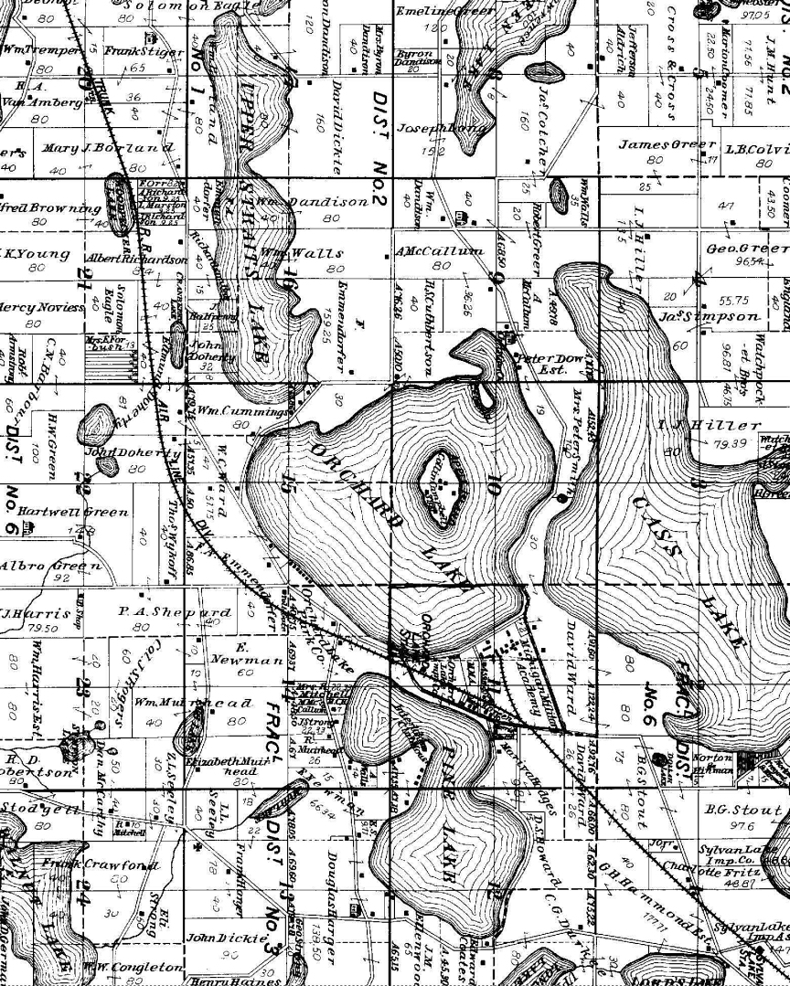 Map of West Bloomfield: 1896