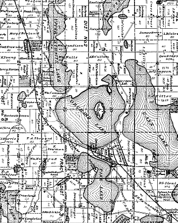 Map of West Bloomfield: 1896