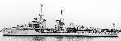 USS Shaw off the Philadelphia Navy Yard, January 26, 1937