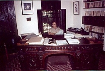Hulbert Burroughs at ERB's dusty desk