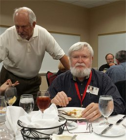 Bill Kamper looms over Cole Richardson