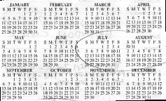 1931 Calendar