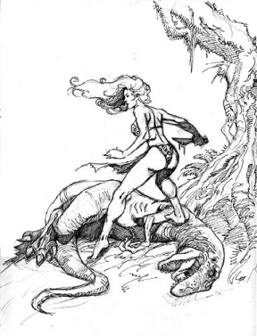 Dino Babe by Aaron Lopresti