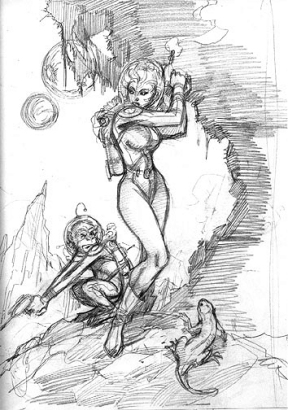 Space Babe by Aaron Lopresti