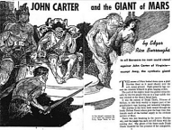 Amazing: January 1941 - John Carter and the Giant of Mars - Title Illustration - J. Allen St. John