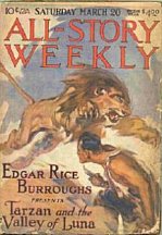 All-Story Weekly: 1920 March 20, 27 ~ April 3, 10, 17 ~ Tarzan and the Valley of Luna