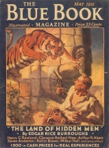 BB 46 Back: Jungle Girl art by Laurence Herndon for Blue Book May, 1931