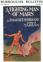 BB 45 Winter 2001: front: A Fighting Man of Mars ~ 1st Ed. cover art by Hugh Hutton ~ 1931 Metropolitan
