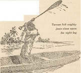 XV. Down the Ugambi: Tarzan felt mighty jaws close upon his right leg