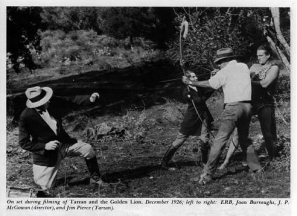 Golden Lion set: ERB, Joan Burroughs, director, Jim Pierce