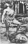 Elmo Lincoln conquers Numa on the set of Tarzan of the Apes 1918