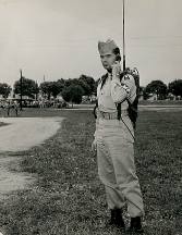 George on field assignment for the AFRS ~ Ft. Dix, NJ ~ 1952