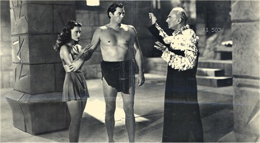 Linda Christian, Johnny Weissmuller and George Zucco