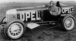 The world's first experimental rocket car (the Opel Rak-1)