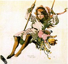 The Girl in the Swing: Woman's World cover: July 1912