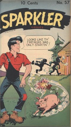 Sparkler 57 with Hal Foster Tarzan reprints - July 1946