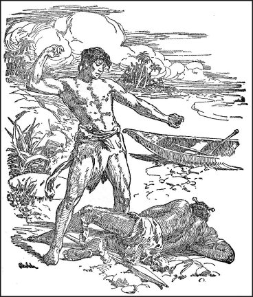 V. Mugambi: Tarzan conquers the chief of the Wagambi
