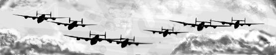 B-24 Liberator Bombers in Formation