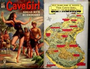 Cave Girl back cover map: Jean  des Vignes Dell PB