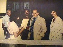 Burne Hogarth and fan with George and Doreen.