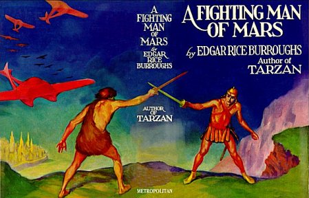 Hugh Hutton Wraparound Cover: A Fighting Man of Mars - frontispiece