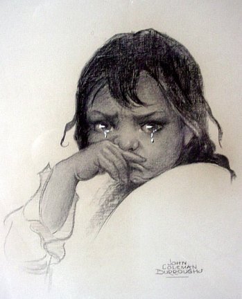 Crying Girl by John Coleman Burroughs