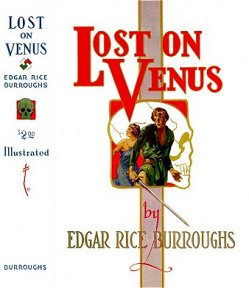 J. Allen St. John: Lost on Venus - 5 b/w plates - ERB Map