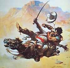 Frank Frazetta art for The Return of the Mucker