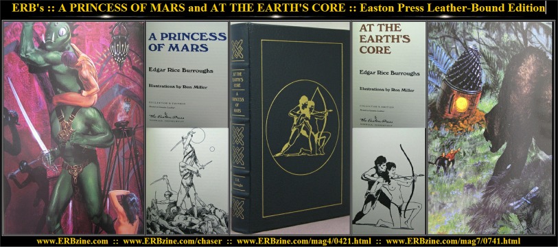 AT THE EARTHS CORE & PRINCESS OF MARS ~ EDGAR RICE BURROUGHS ~ EASTON PRESS NEW 