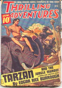 Thrilling Adventures: June 1940 - Tarzan and the Jungle Murders