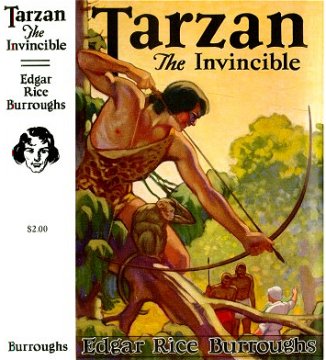 Tarzan the Invicible cover art by Studley O. Burroughs