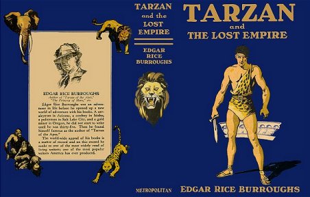 A. W. Sperry: Tarzan and the Lost Empire - wrap-around DJ - b/w FP