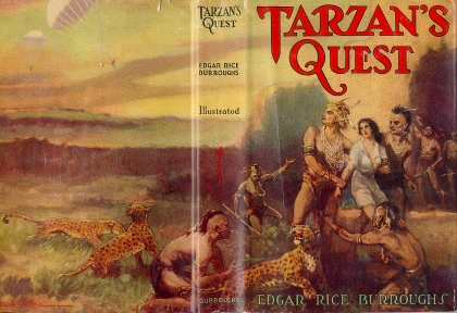 J. Allen St. John: Tarzan's Quest - wrap-around DJ - 5 b/w interior plates