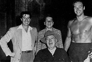 Vern Coriell in Hollywood with ERB, Michael Pierce and Lex Barker