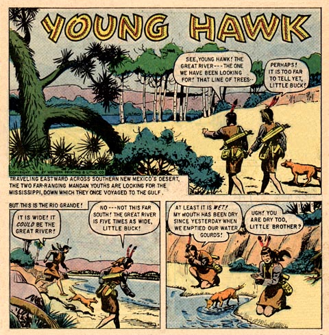Young Hawk excerpt from Lone Ranger comic #123 (Aug-Sept, 1958)