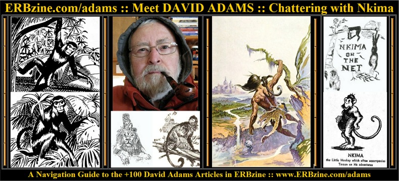 Nkima Art: John Celardo ~ Duane Adams (2) ~ Roy G. Krenkel ~  Frank Frazetta ~ John Coleman Burroughs