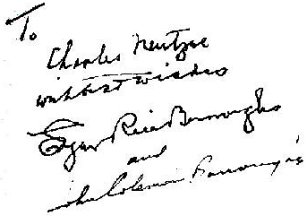 Autographed copy of Llana of Gathol