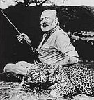 Ernest Hemingway and leopard