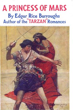 Dust Jacket art by Schoonover: With my back against a golden throne, I fought once again for Dejah Thoris