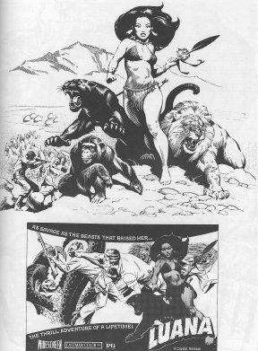 Luana Italian movie poster by Manning and Frazetta