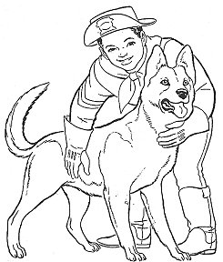 Rin Tin Tin Colouring Book