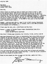 Letter from Russ Manning to Ken Webber: July 20, 1980