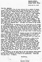 Letter from Ken Webber to Russ Manning: Feb. 21, 1974