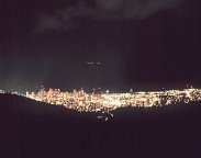 Night view from Mount Tantalus