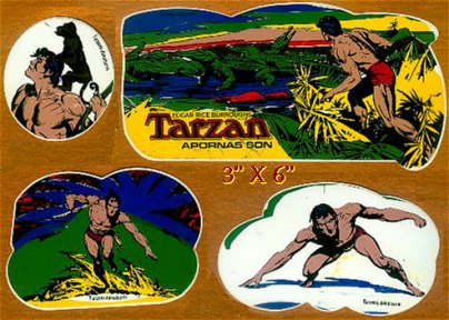 Tarzan Decals from the '70s
