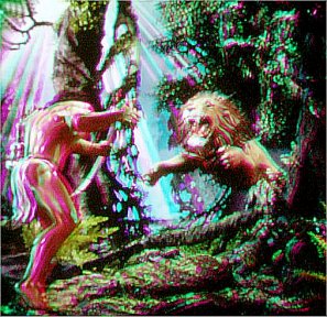 8. With the native's bow, Tarzan slew Numa, the lion.