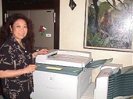 Sue-On at the ERB, Inc. photocopier