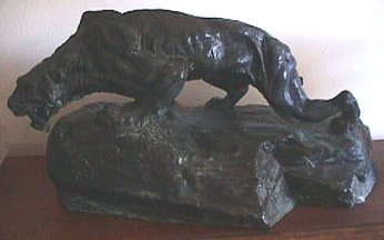 Sabre Tooth Tiger sculpture by John Coleman Burroughs