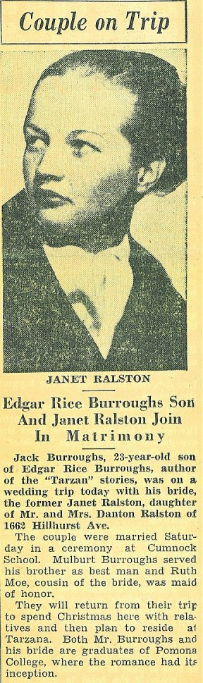 Wedding Announcement: December 12, 1936