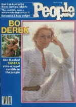 Bo Derek star of Tarzan the Ape Man in People Magazine